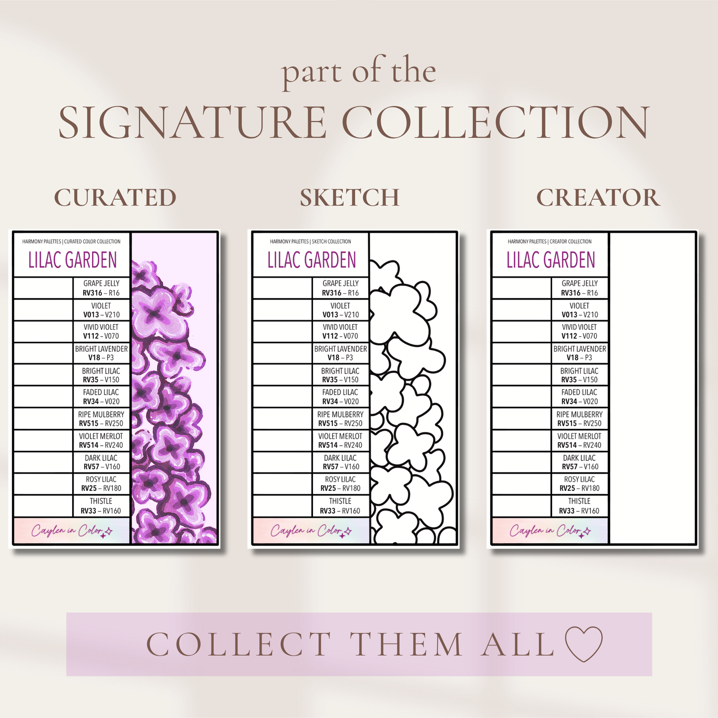 Harmony Palettes | Signature Sketch Collection
