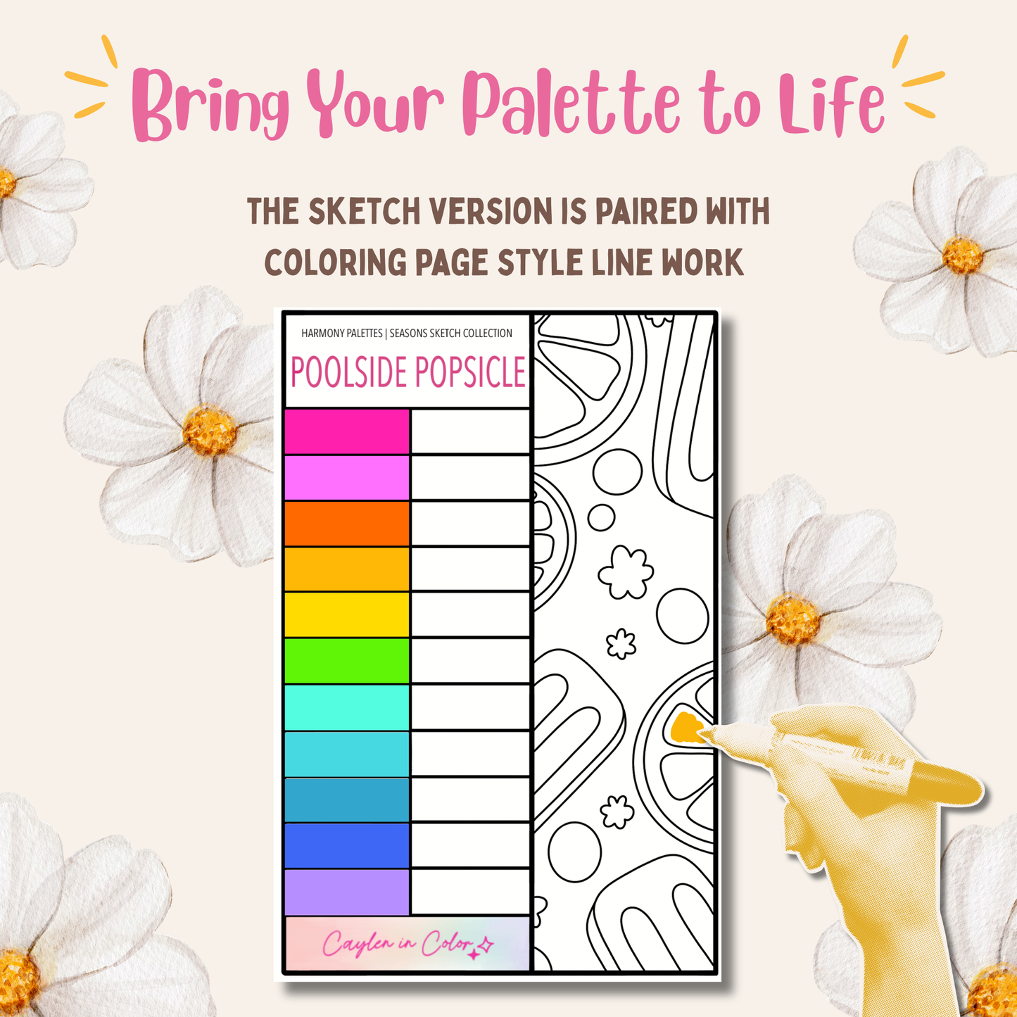 Poolside Popsicle Sketch | June 2026
