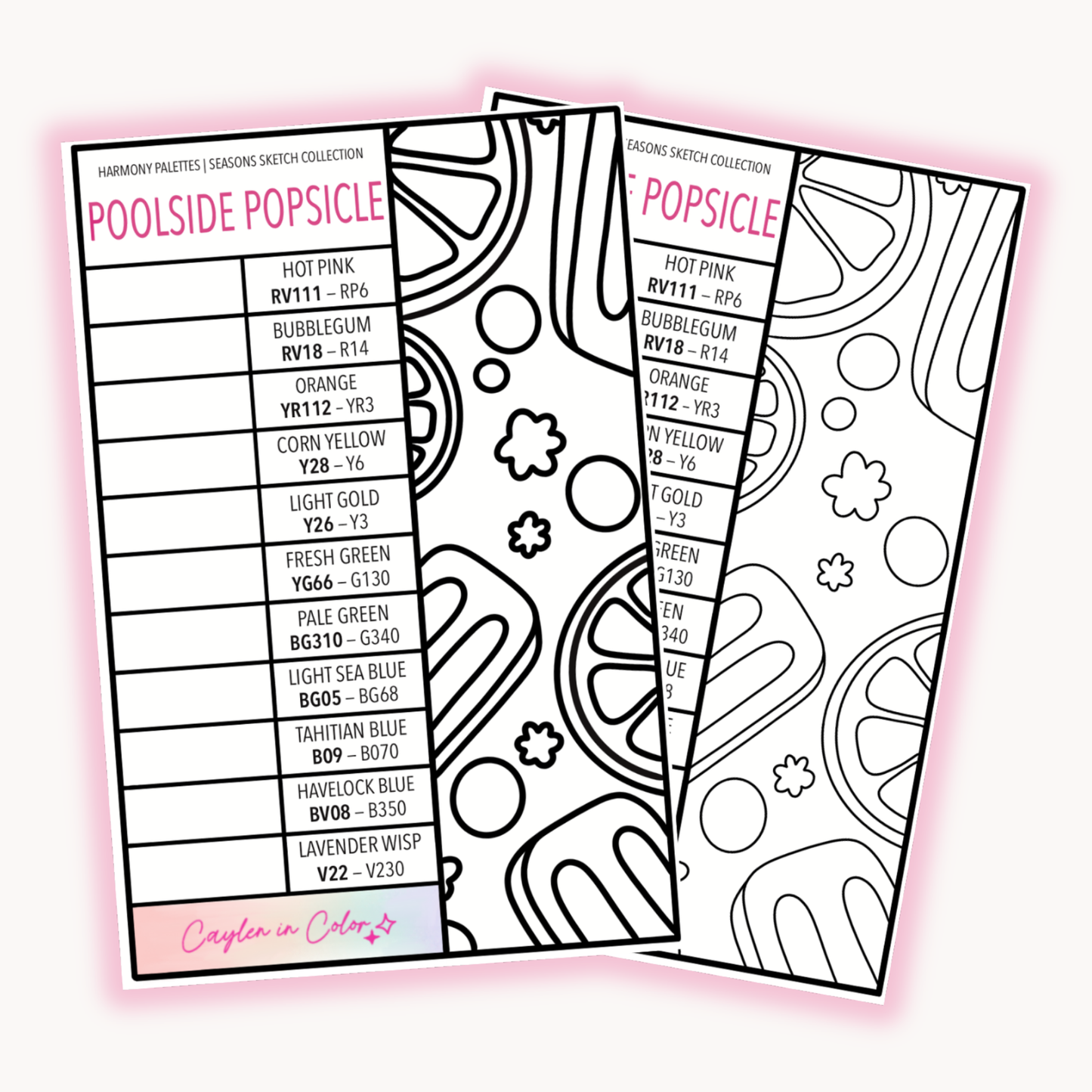 Poolside Popsicle Sketch | June 2026
