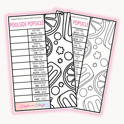Poolside Popsicle Sketch | June 2026