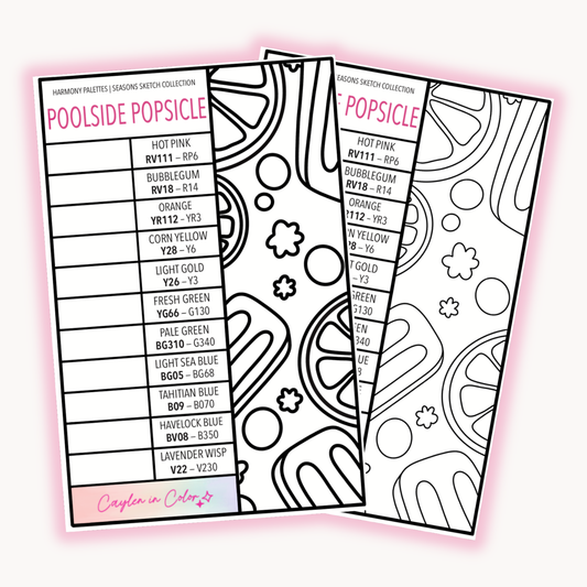 Poolside Popsicle Sketch | June 2026