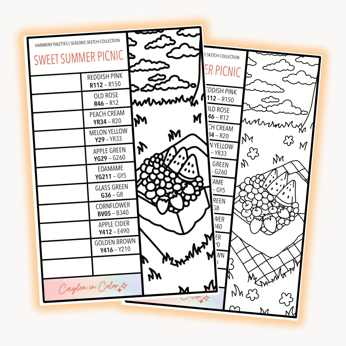Sweet Summer Picnic Sketch | June 2026
