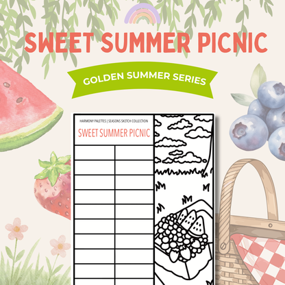 Sweet Summer Picnic Sketch | June 2026