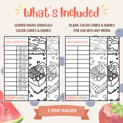 Sweet Summer Picnic Sketch | June 2026
